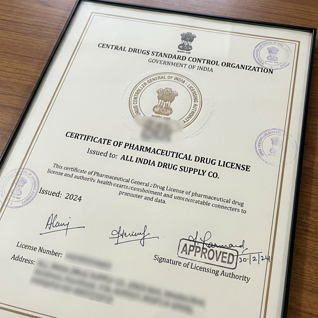 Drug License Certificate